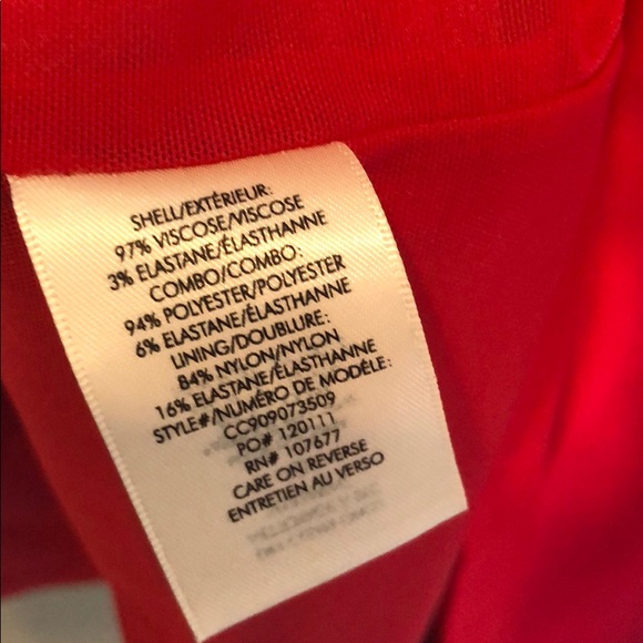 NWT ALICE + OLIVIA SZ 14 classy red dress - Picture 9 of 10